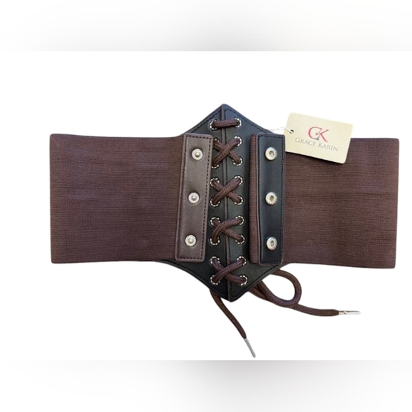 Grace Karin NWT Corset Belt Brown Size Small - Picture 6 of 8